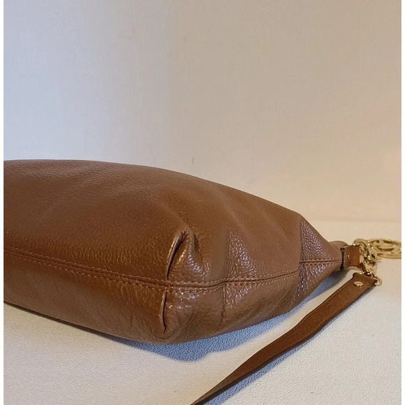 MICHAEL KORS JET SET PEBBLE LEATHER SHOULDER BAG HAND CARRY BAG TAN - Picture 7 of 10